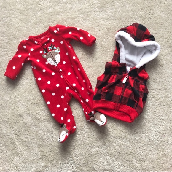 Carter's Other - Carter’s Fleece Sleeper and Vest (Newborn) Carter's Other - Carter’s Fleece Sleeper and Vest (Newborn)
